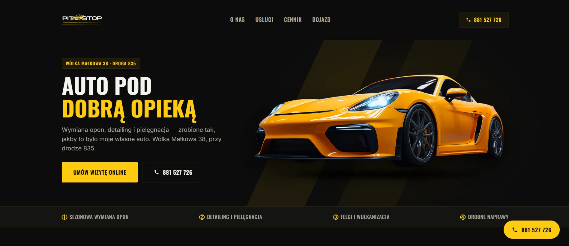 PitStop Garaż — serwis i rezerwacje online